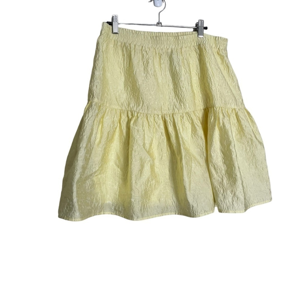 Bardot Buttercup Yellow Skirt Textured L/10